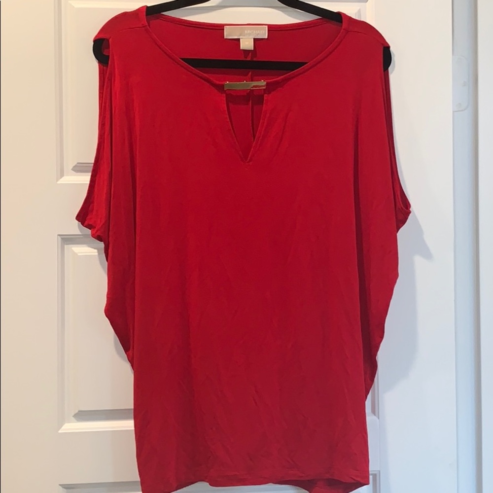 Michael Kors red blouse